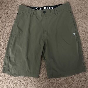 Hurley shorts - size 32 - hybrid - water resistant -olive green